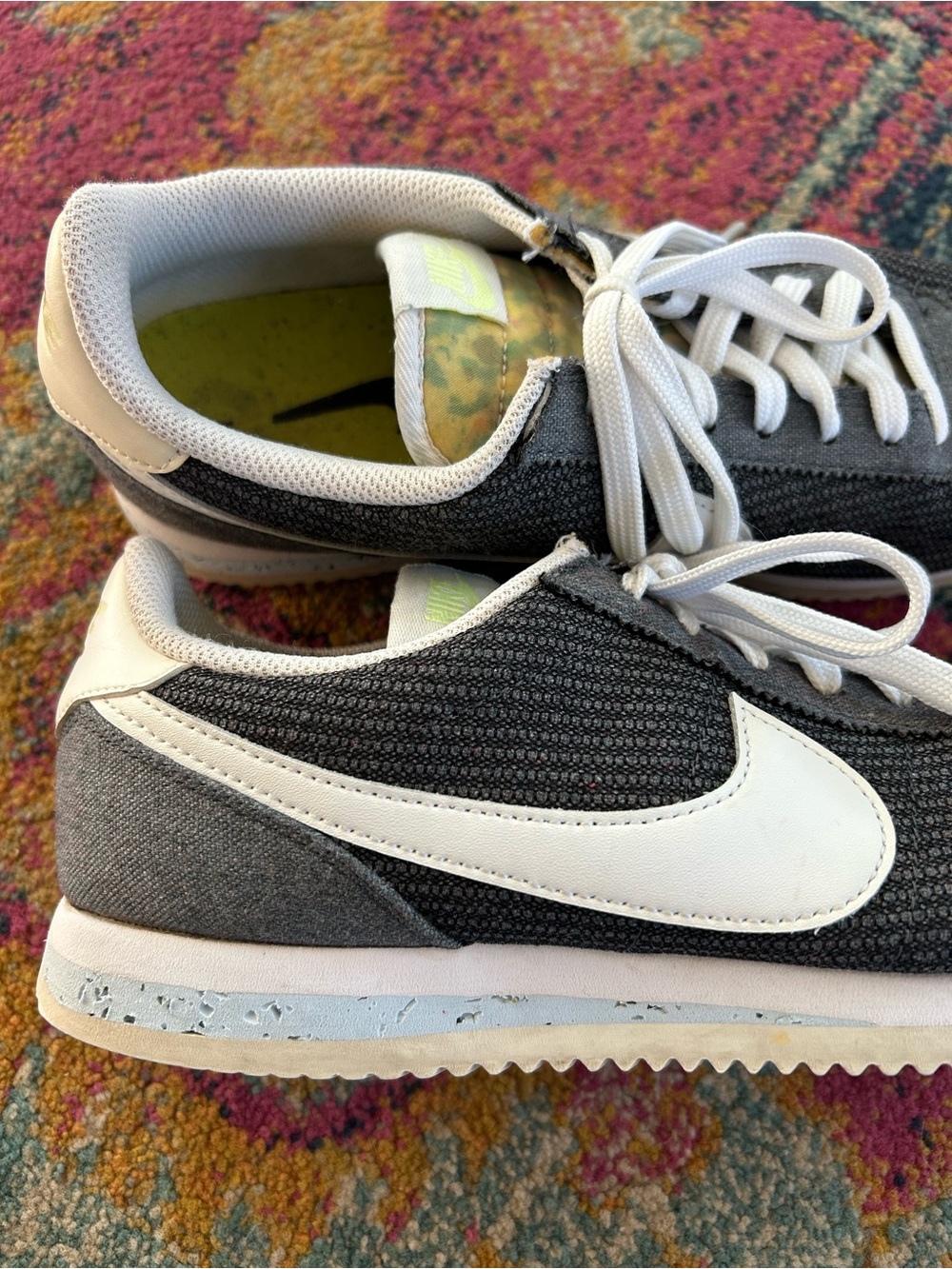 Nike | Women’s ‘Iron Grey’ Cortez Basic Premium Recycled Canvas Pack Sneaker 8.5 - Picture 4 of 16